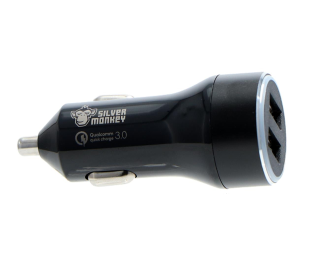 Silver Monkey Ładowarka samochodowa 2x USB, 3A, QC 3.0 - 487141 - zdjęcie 5